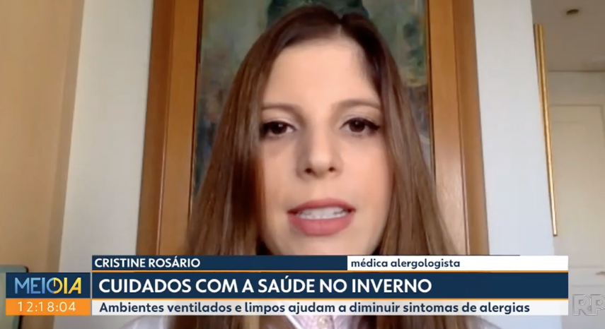 Dra. Cristine Rosário no Meio dia Paraná